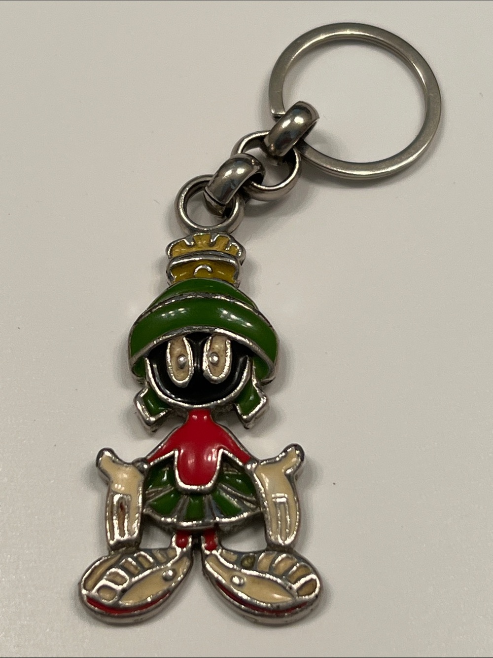 VTG Warner Bros. Marvin the Martian Looney Tunes Enamel Keychain/Bagpull (1992)